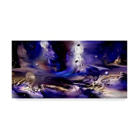 RUNA 'Planet Blue 32' Canvas Art,16x32